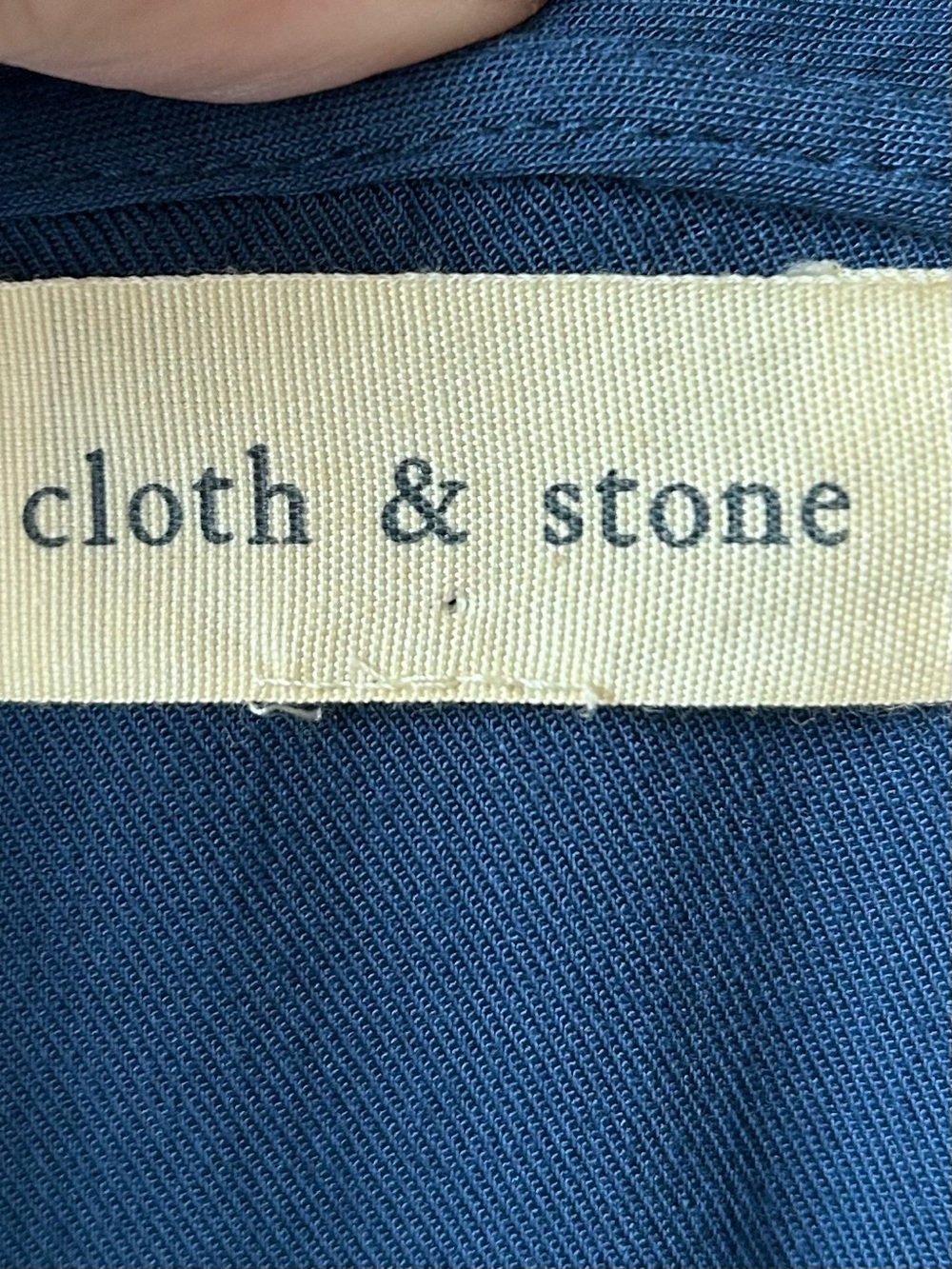 Anthropologie cloth & stone Navy V-Neck Crispin Mini Tunic Dress/T-Shirt Dress - Picture 4 of 7
